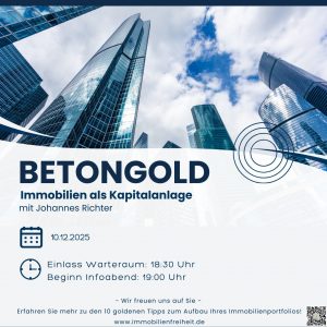 Veranstaltungsflyer zum Betongoldabend