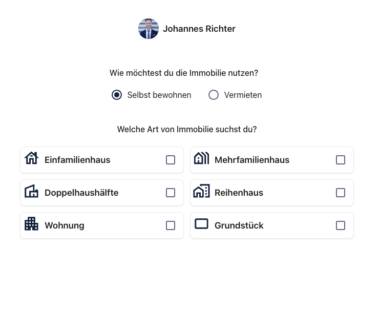 Ein Vorschaubild der ImmoSuche